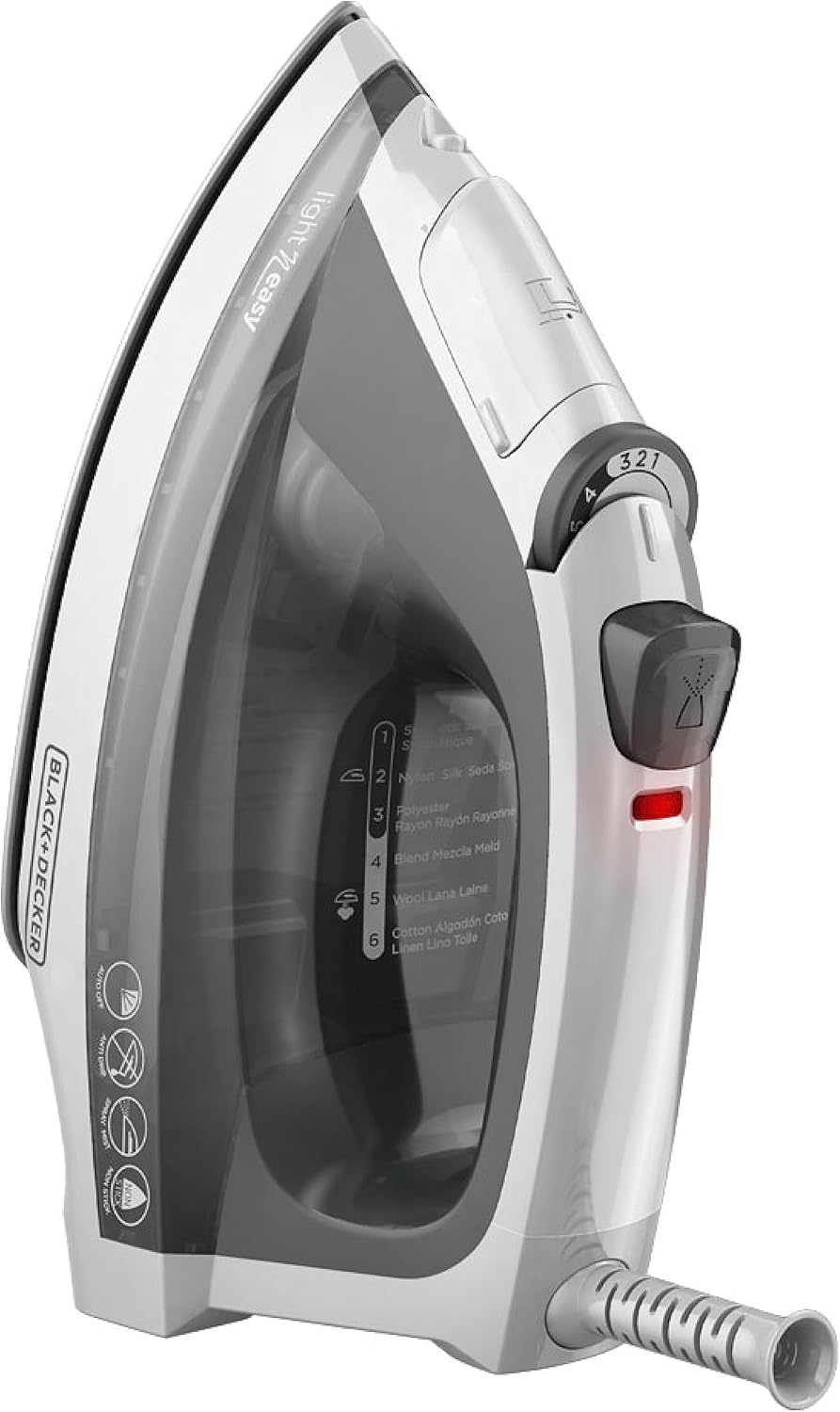 BLACK+DECKER Light 'N Easy Steam Iron with Stainless Soleplate