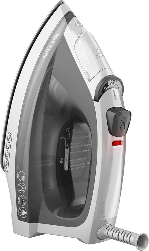 BLACK+DECKER Light 'N Easy Steam Iron with Stainless Soleplate