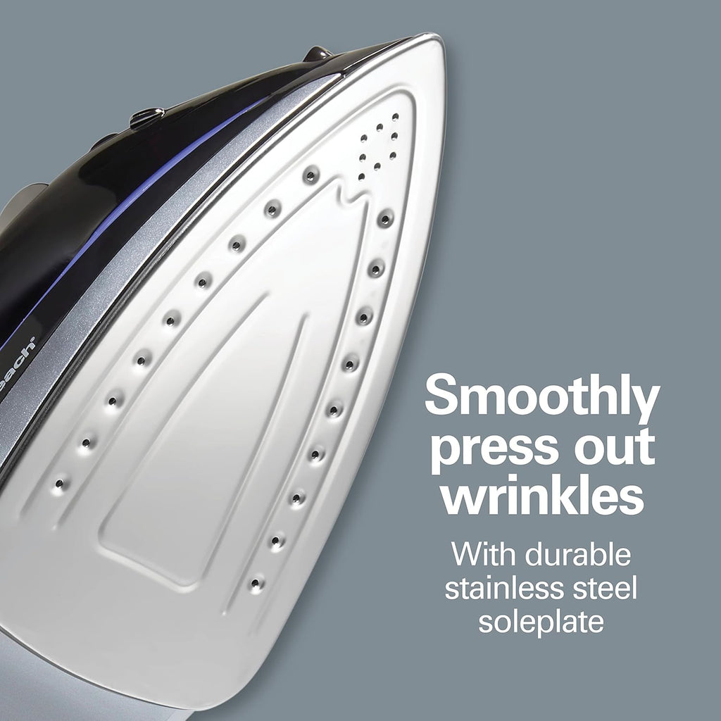 Hamilton Beach Steam Iron for Clothes With Versatile Steam Options