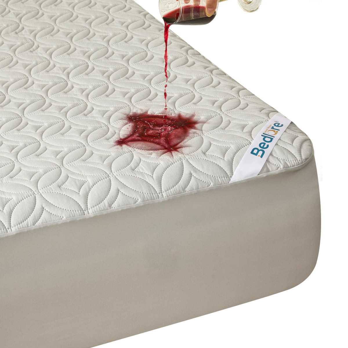 BEDLORE Waterproof Mattress Protector, King Size Mattress Pad