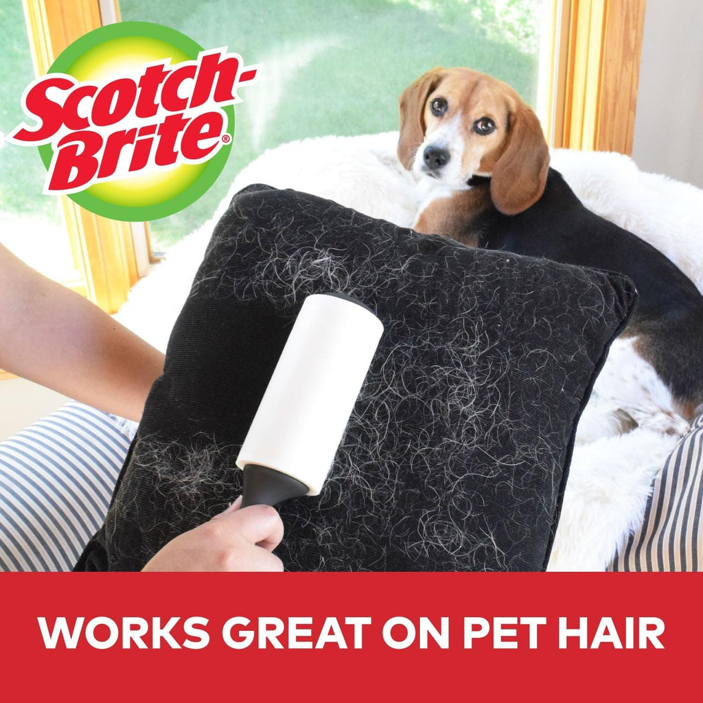 Scotch 3M Mini Lint Rollers 6-Pack (30 Sheets Each), Travel-Size Sticky Lint Removers for Clothes, Furniture and Pet Hair (3-Pack (30 Sheets Each))