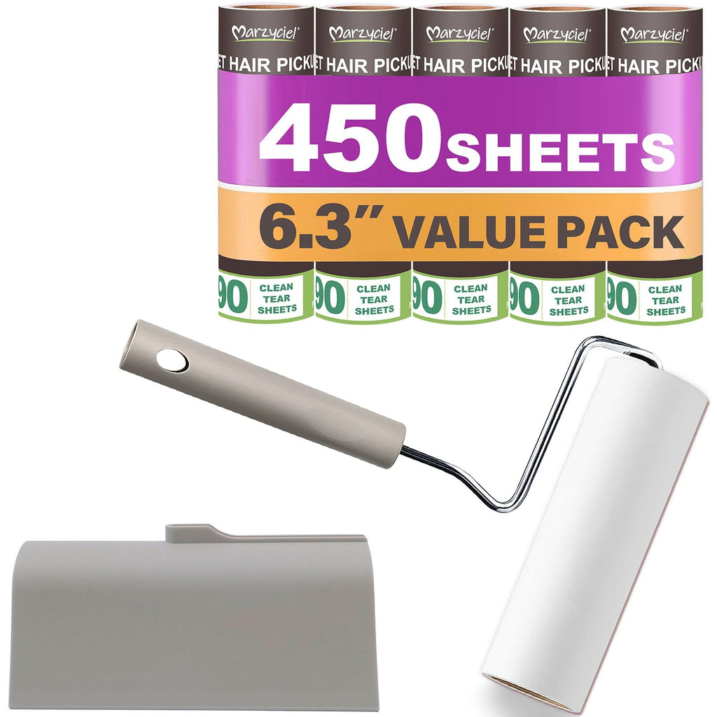 Large Lint Rollers for Pet Hair Extra Sticky，6.3'' Wide Remover