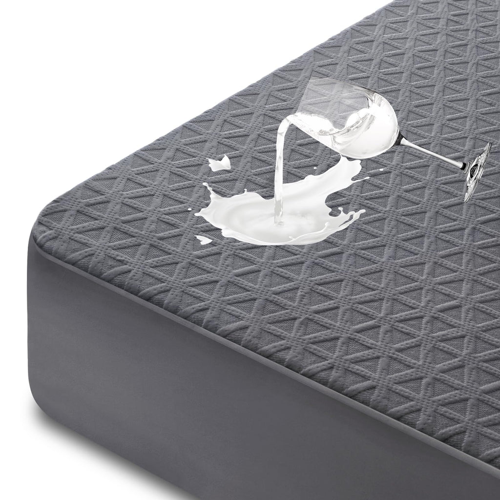 Premium Waterproof Mattress Protector King Size, Noiseless Deep Pocket