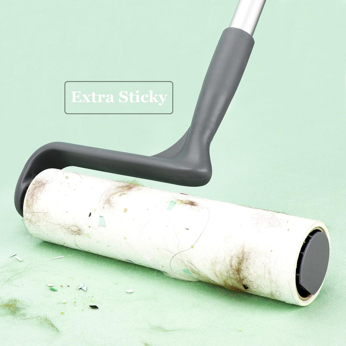 10 inch Lint Roller Refill Compatible with Large Mega 10 in Wide Lint Rollers, Pack of 4 Refills, 60 Sheets per Refill, Total 240 Extreme Stick Sheets