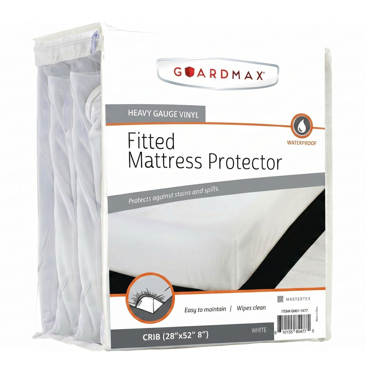 Guardmax Jersey Knitted Twin XL Size Mattress Protector - Waterproof & Dust Mite Proof Mattress Cover with Stretchable Pockets - Soft, Comfortable, & Noiseless Waterproof Fitted Sheet.(39 x 80 x 13)
