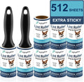 Lint Rollers for Pet Hair, 512 Sheets, 8 Refills + 2 Handles