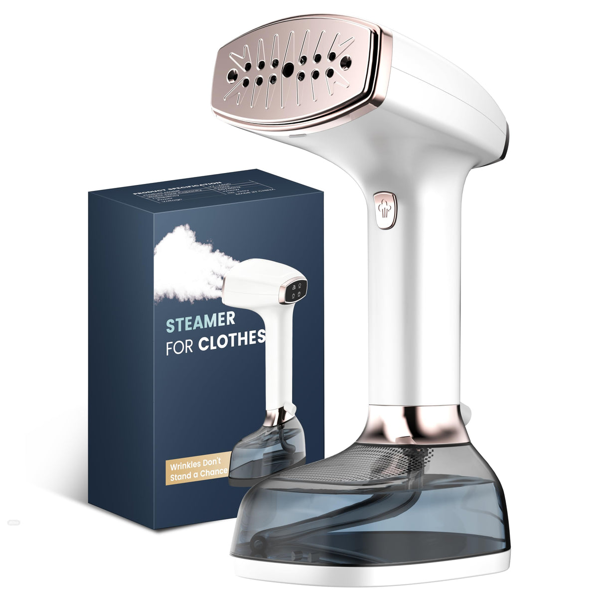 Steamer for Clothes, 4 Modes with LCD Display, 370ml Large Tank 30s Heat-Up