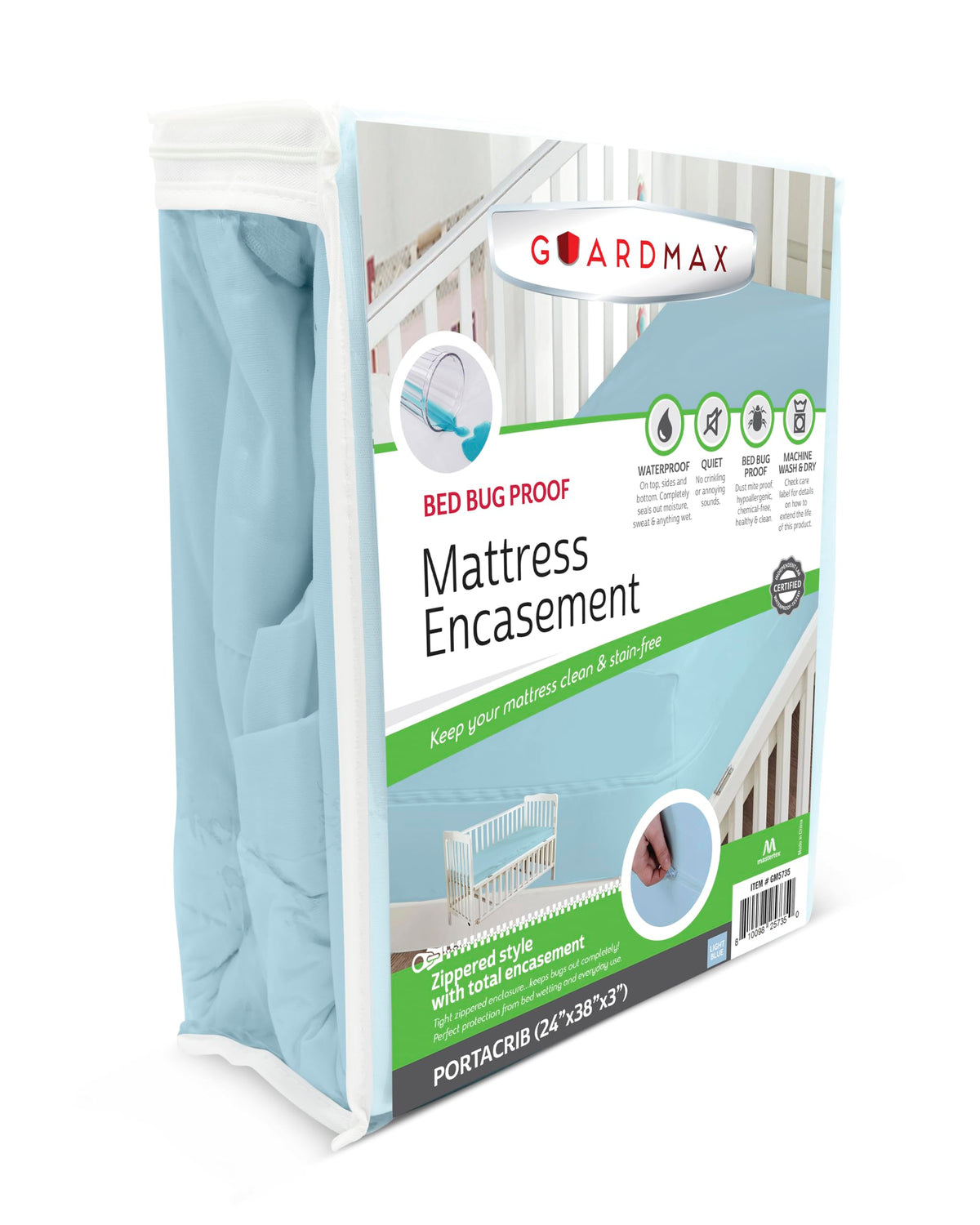 Guardmax Queen Mattress Protector Zippered, Bed Bug Mattress Cover