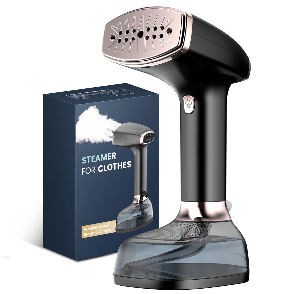 Steamer for Clothes, 4 Modes with LCD Display, 370ml Large Tank 30s Heat-Up