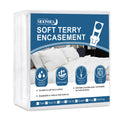 Queen Mattress Protector Zippered,Soft Terry Surface Mattress Encasement