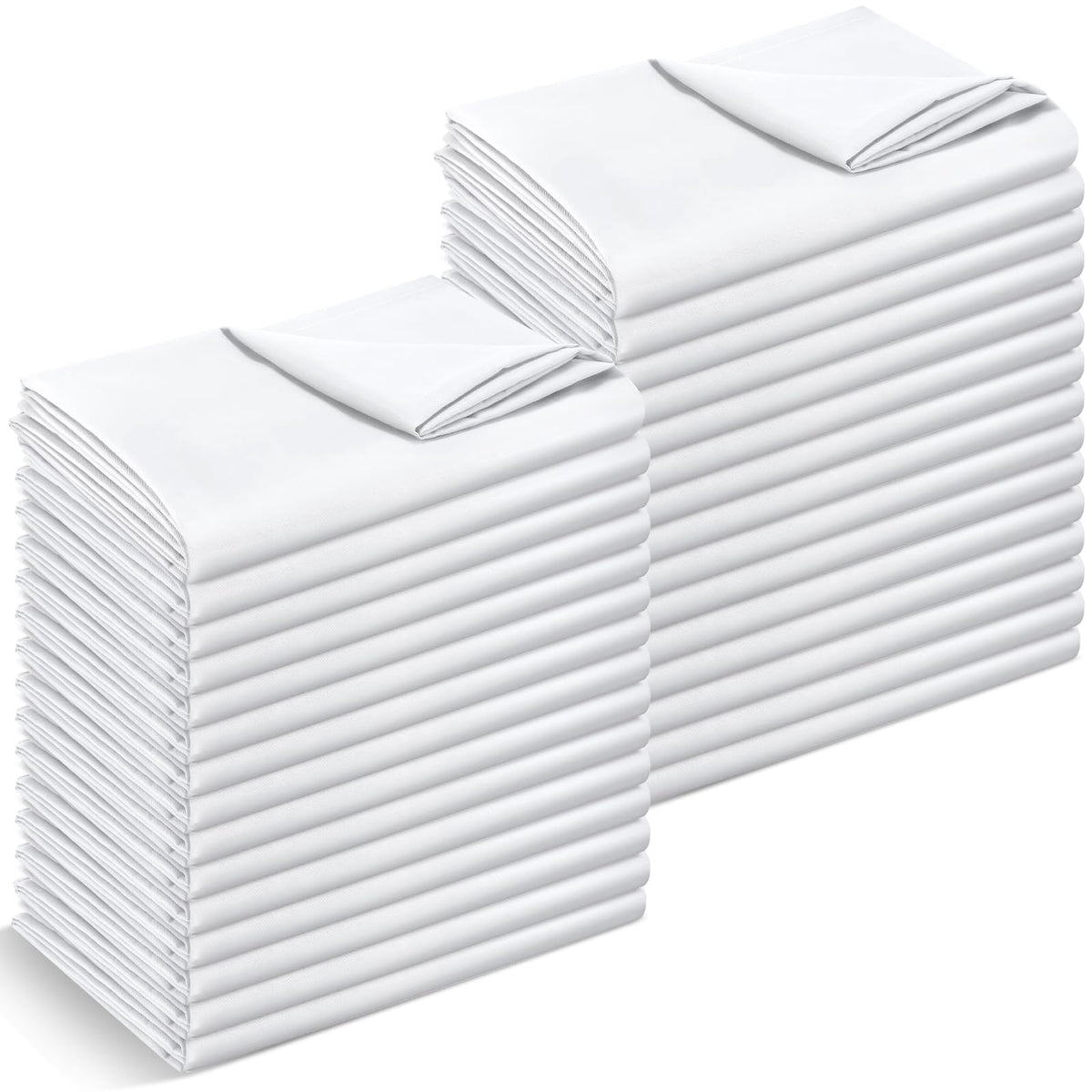 SmoothNovelty 30 Pack Twin Flat Sheets Bulk, Gray, Twin