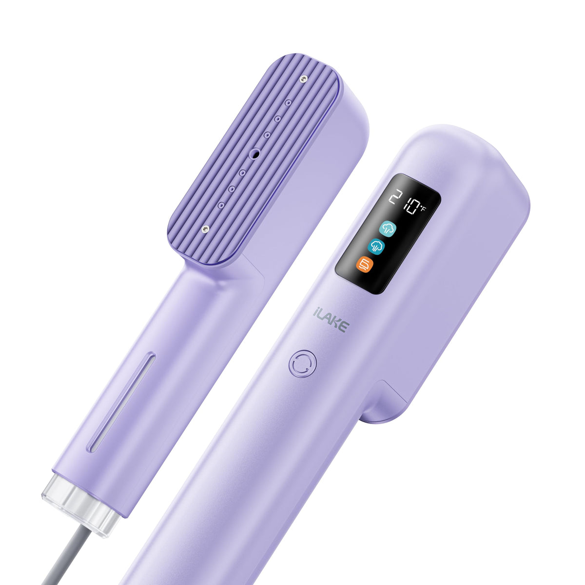 Travel Steamer for Clothes, 100-240V Dual Voltage Handheld Steamer & Iron 2-in-1, Digital Display, 20s Heat Up, Auto Shut-Off, Worldwide Use for Home & Business Travel (White)