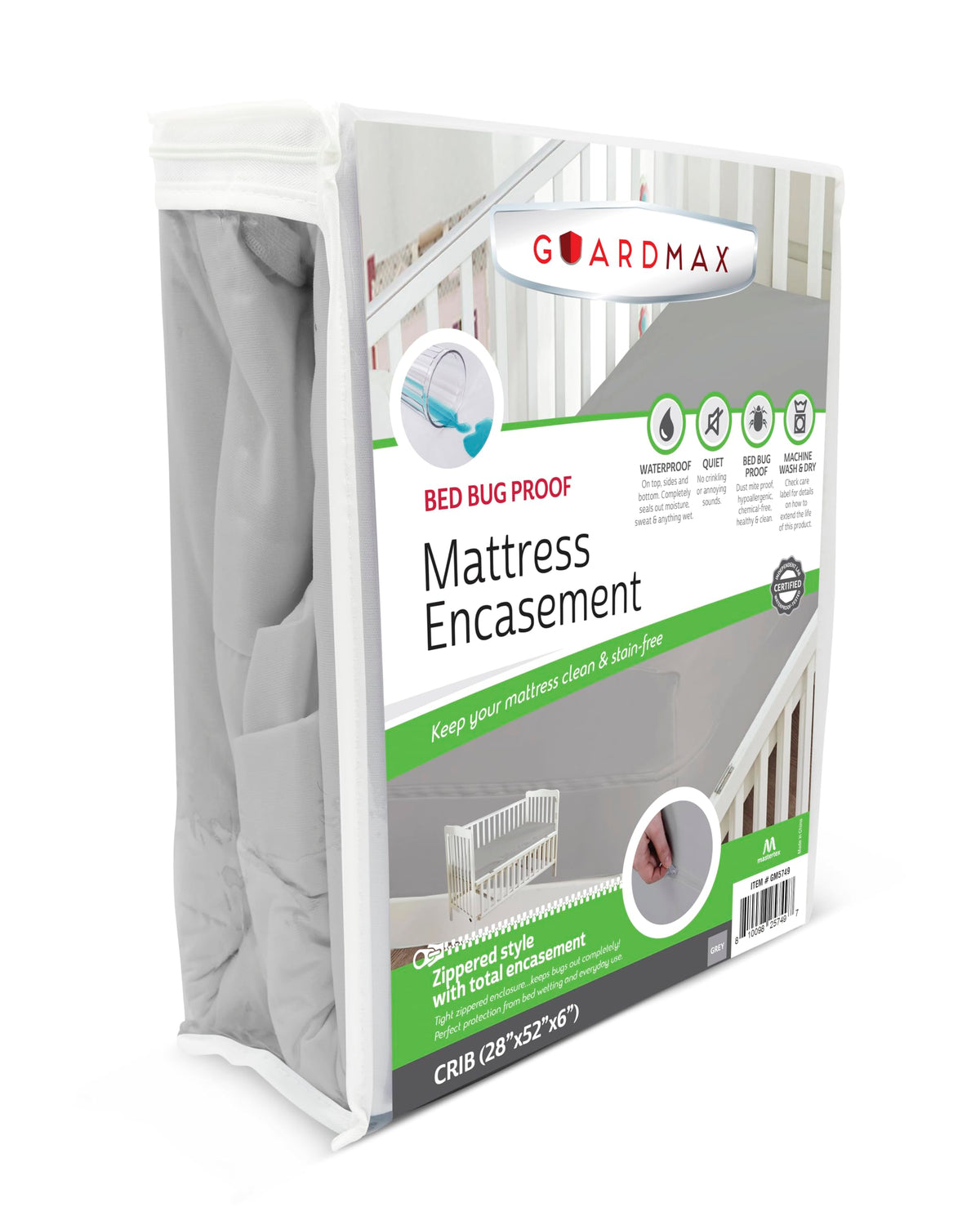 Guardmax Queen Mattress Protector Zippered, Bed Bug Mattress Cover
