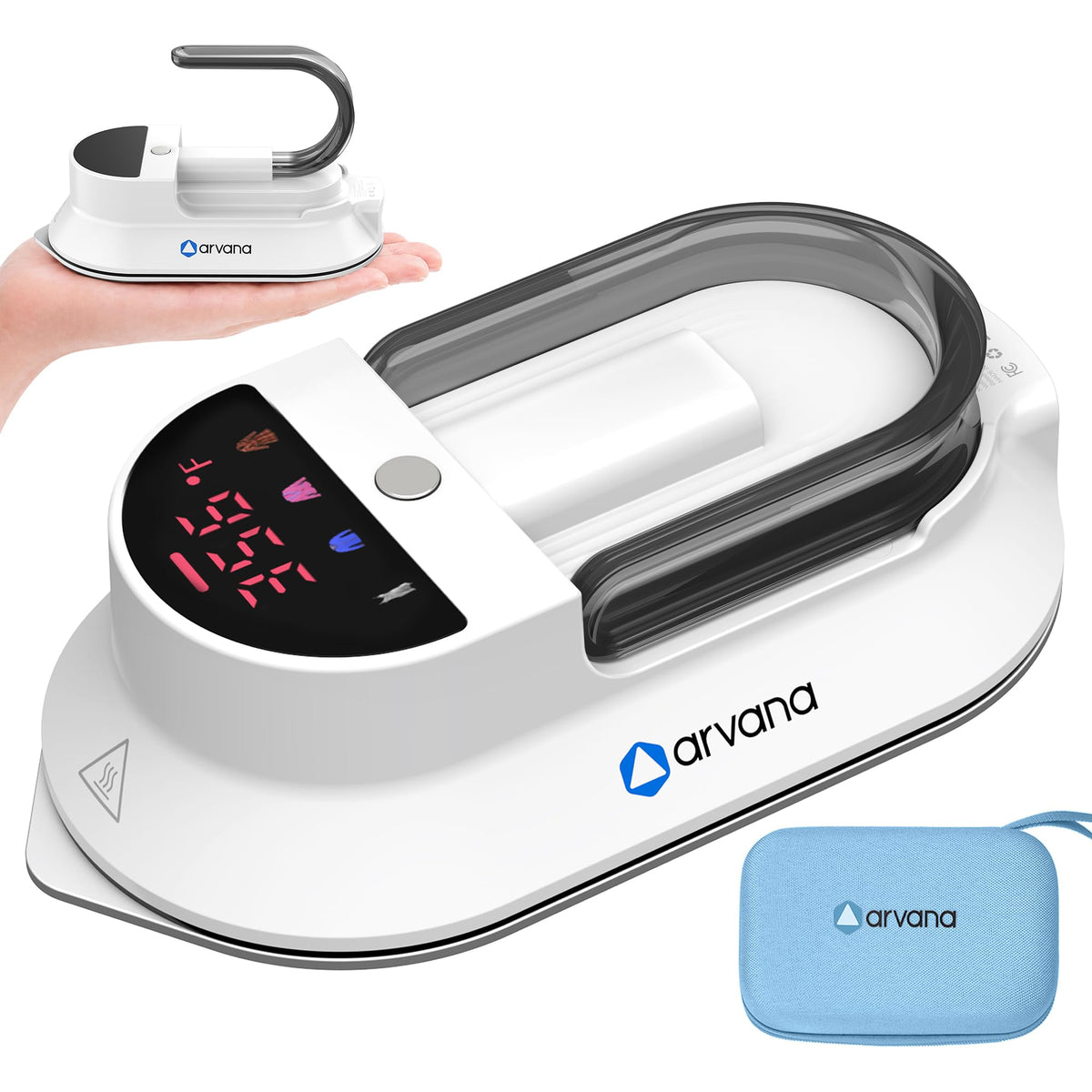 Mini Travel Iron for Clothes - Dual Voltage Portable Dry Iron for Travel