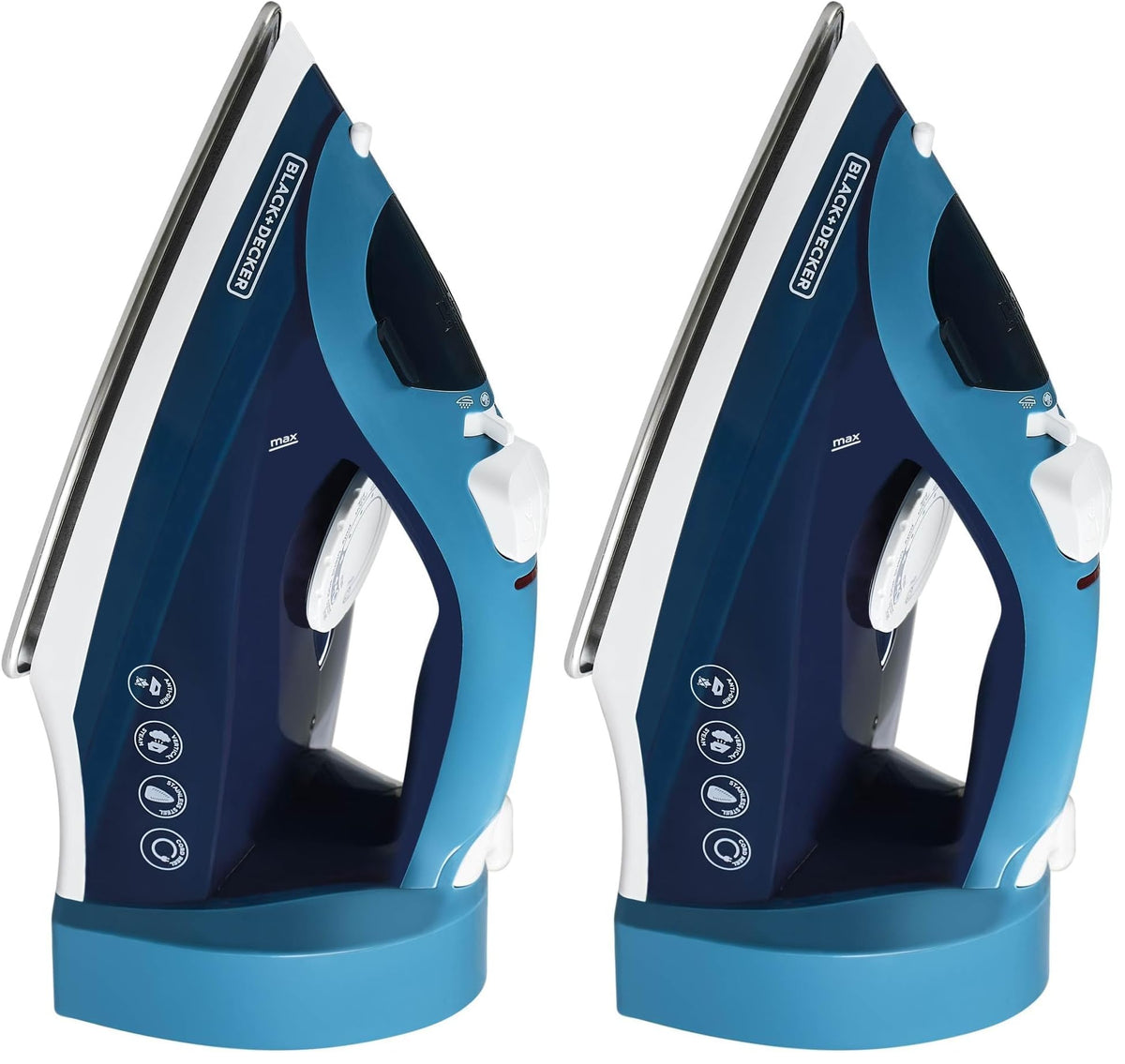 BLACK+DECKER Steam Iron for Clothes with Retractable Cord
