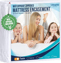 Utopia Bedding Waterproof Mattress Protector Queen Size, Zippered Mattress Encasement Bed Bug and Dust Mite Proof, Absorbent Six-Sided Mattress Cover