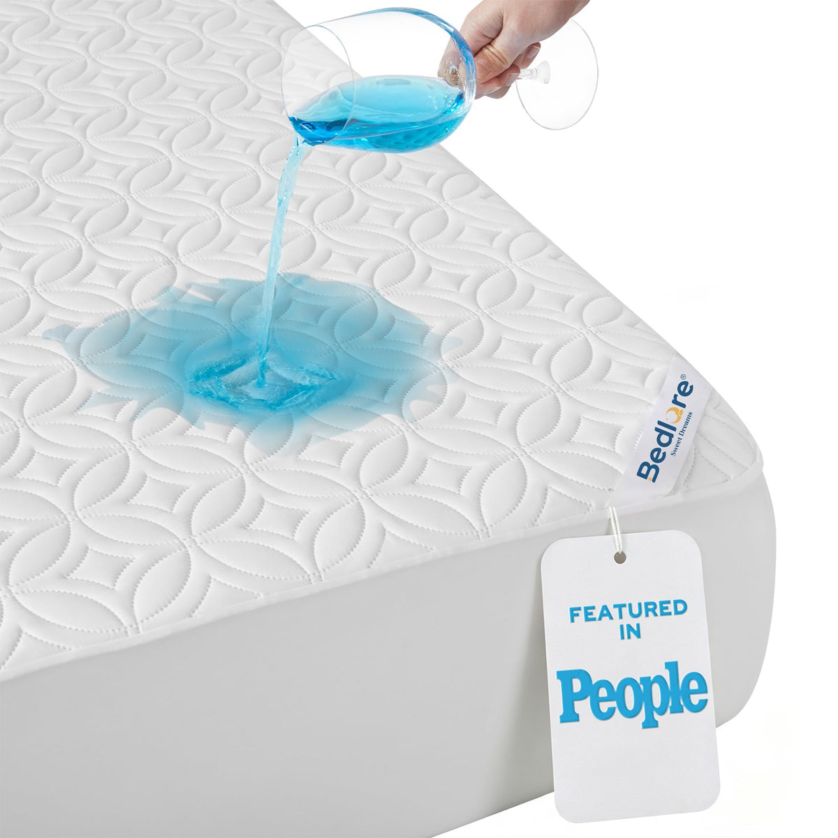 BEDLORE Waterproof Mattress Protector, King Size Mattress Pad