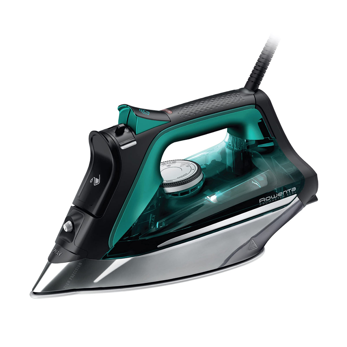 Rowenta Pro Master Stainless Steel Soleplate Steam Iron for Clothes, Anti-Drip Protection, 210 g/min, 400 Microsteam Holes, 1775 Watts Iron Steamer for Clothes, Powerful Steam DW8360
