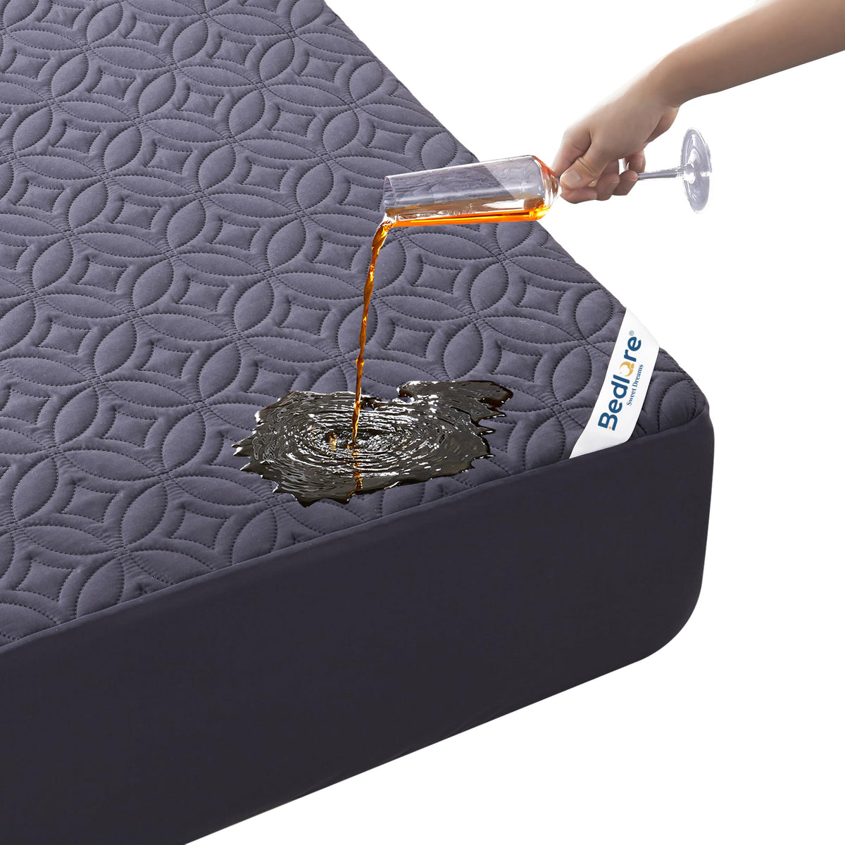 BEDLORE Waterproof Mattress Protector, King Size Mattress Pad