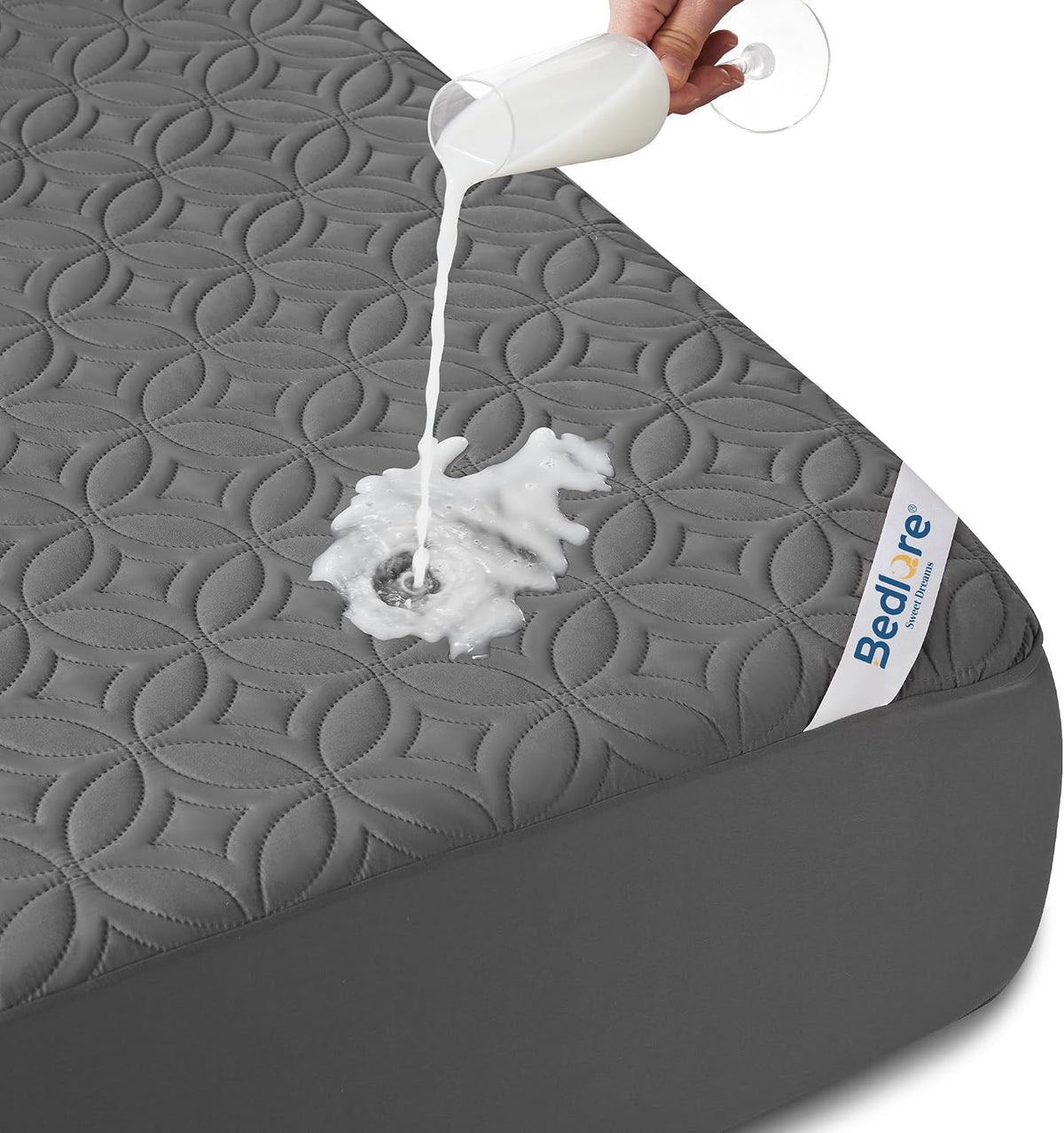 BEDLORE Waterproof Mattress Protector, King Size Mattress Pad