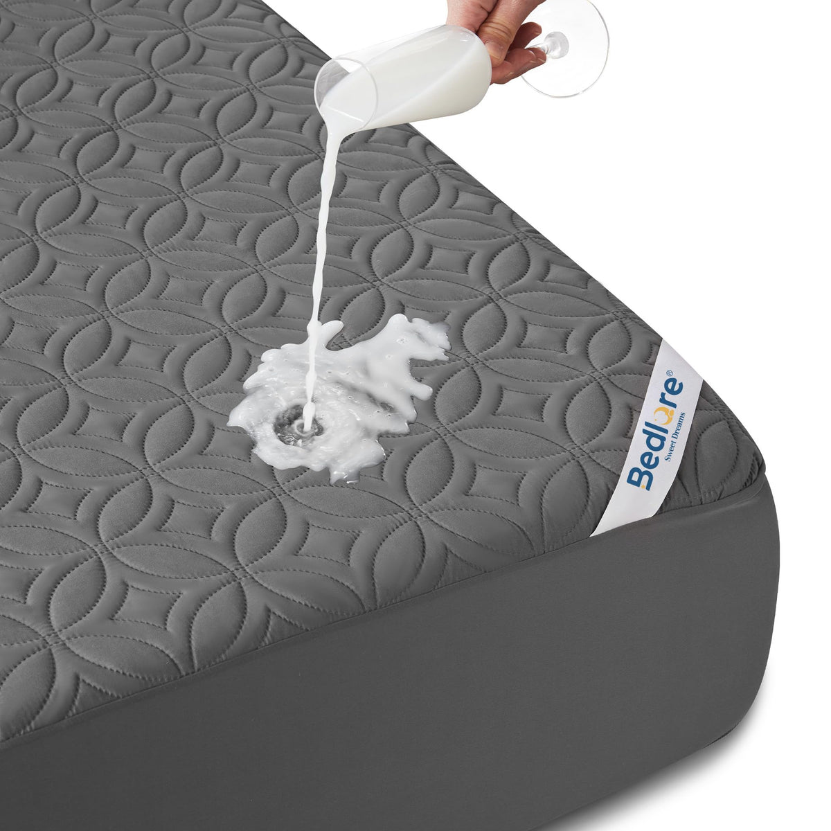 BEDLORE Waterproof Mattress Protector, King Size Mattress Pad