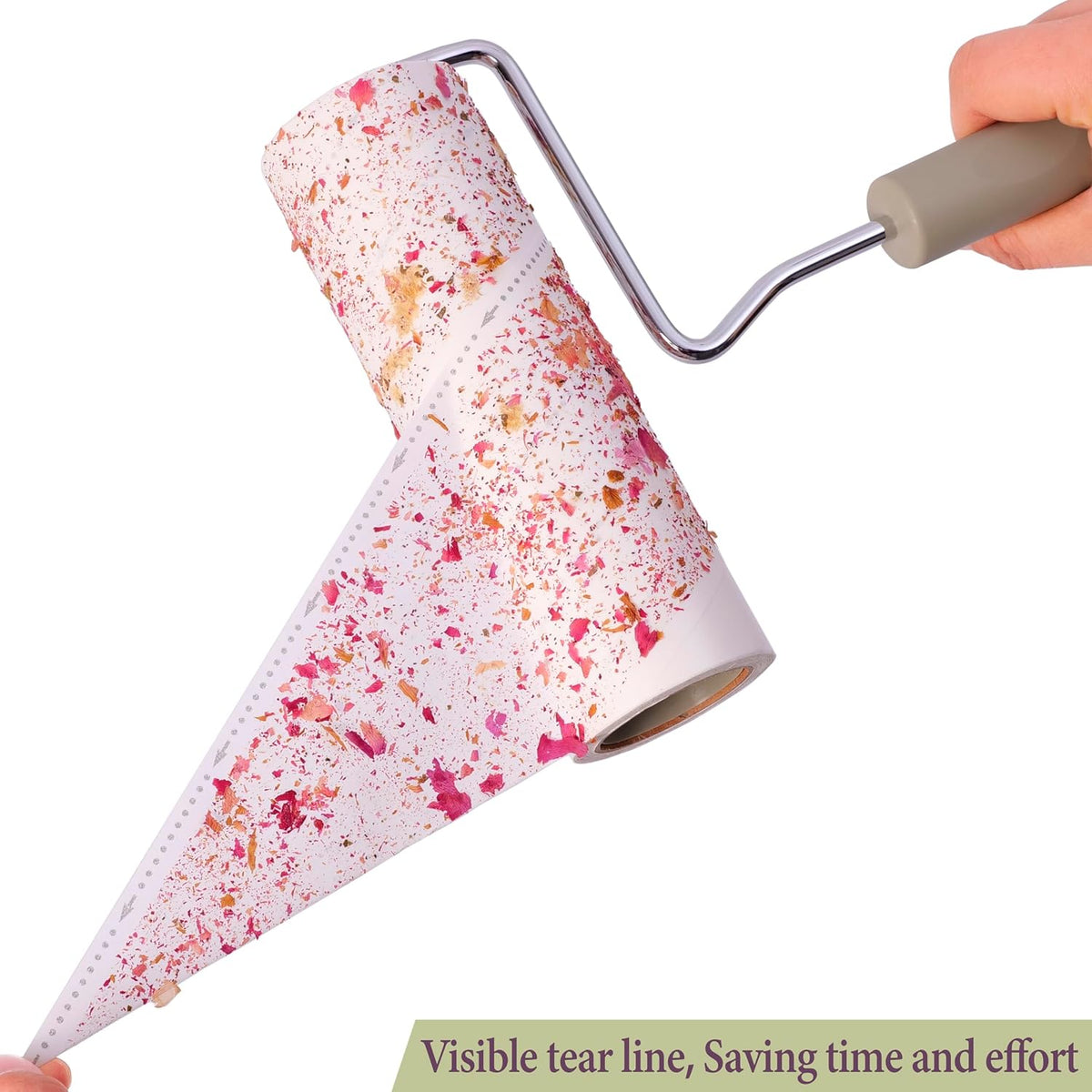 Large Lint Rollers for Pet Hair Extra Sticky，6.3'' Wide Remover