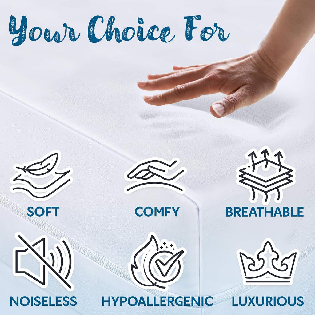 Guardmax Queen Mattress Protector Zippered, Bed Bug Mattress Cover