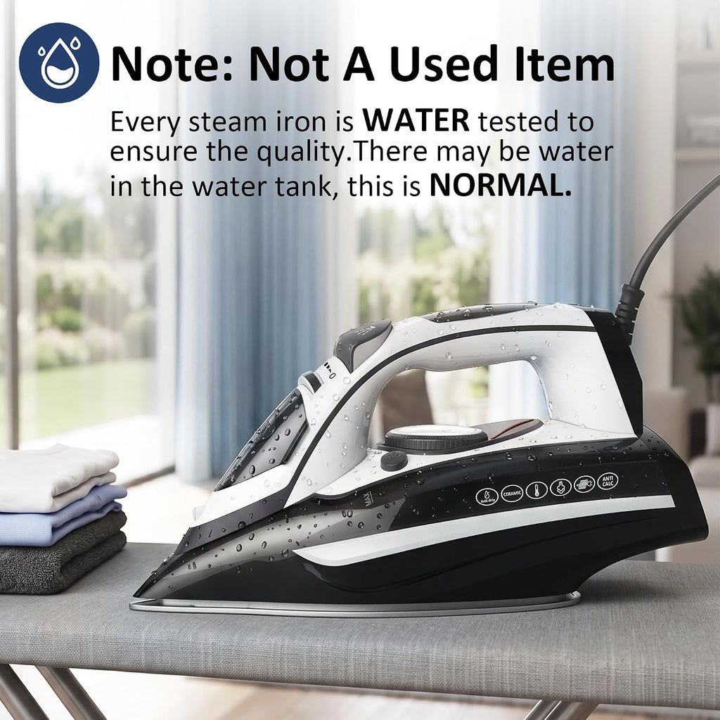Steam Iron for Clothes 20s Rapid Heating,Iron for Vertical Steaming