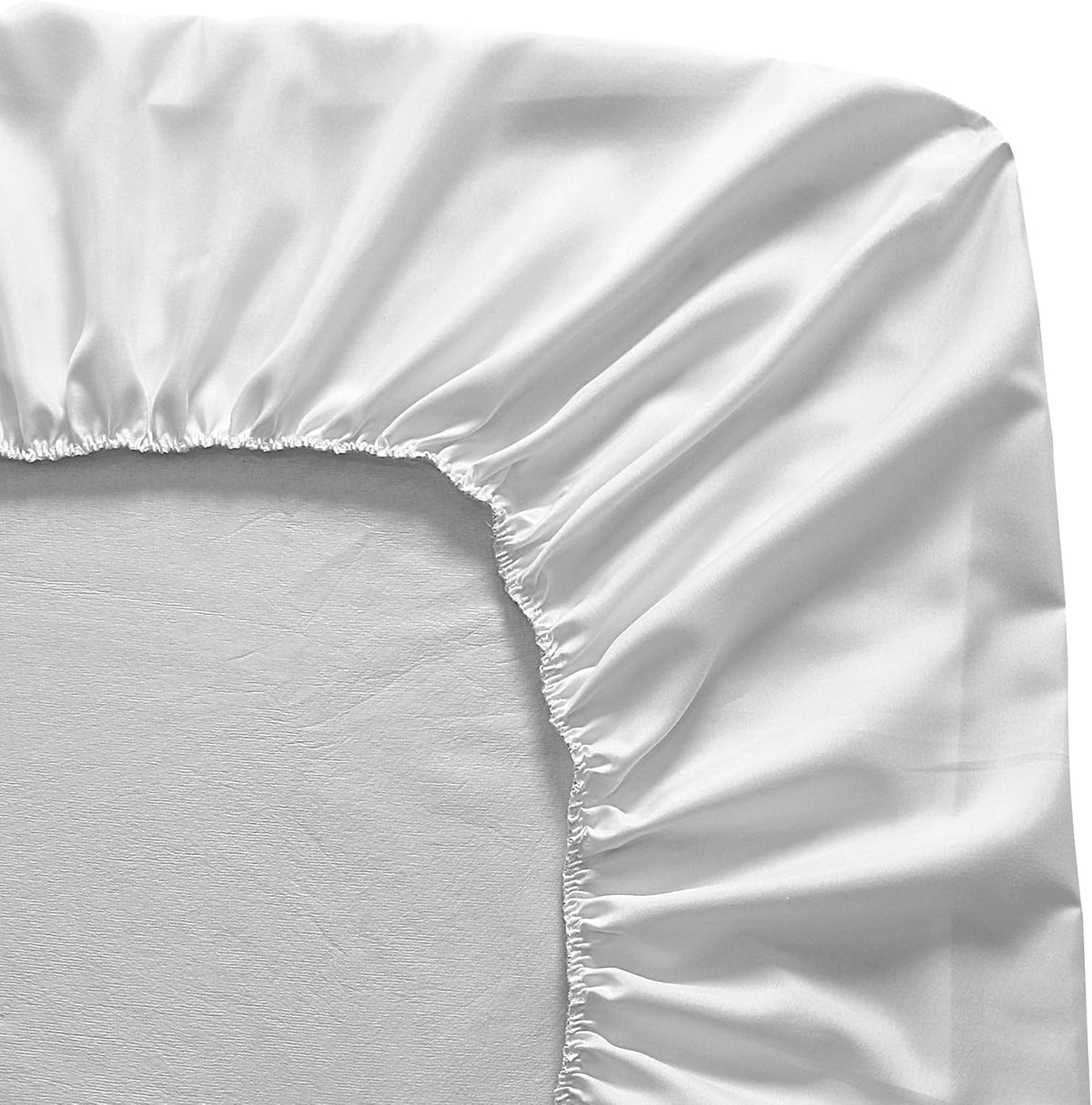 Fresh Ideas Fitted Vinyl Mattress Protector, Waterproof, Hypoallergenic, 14" Pockets, Queen