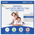 RV Short Queen Mattress Protector (60" Wx75 L) Waterproof Zippered Encasement Hypoallergenic Premium Bed Cover Protects Against Bedbugs Dust Allergies