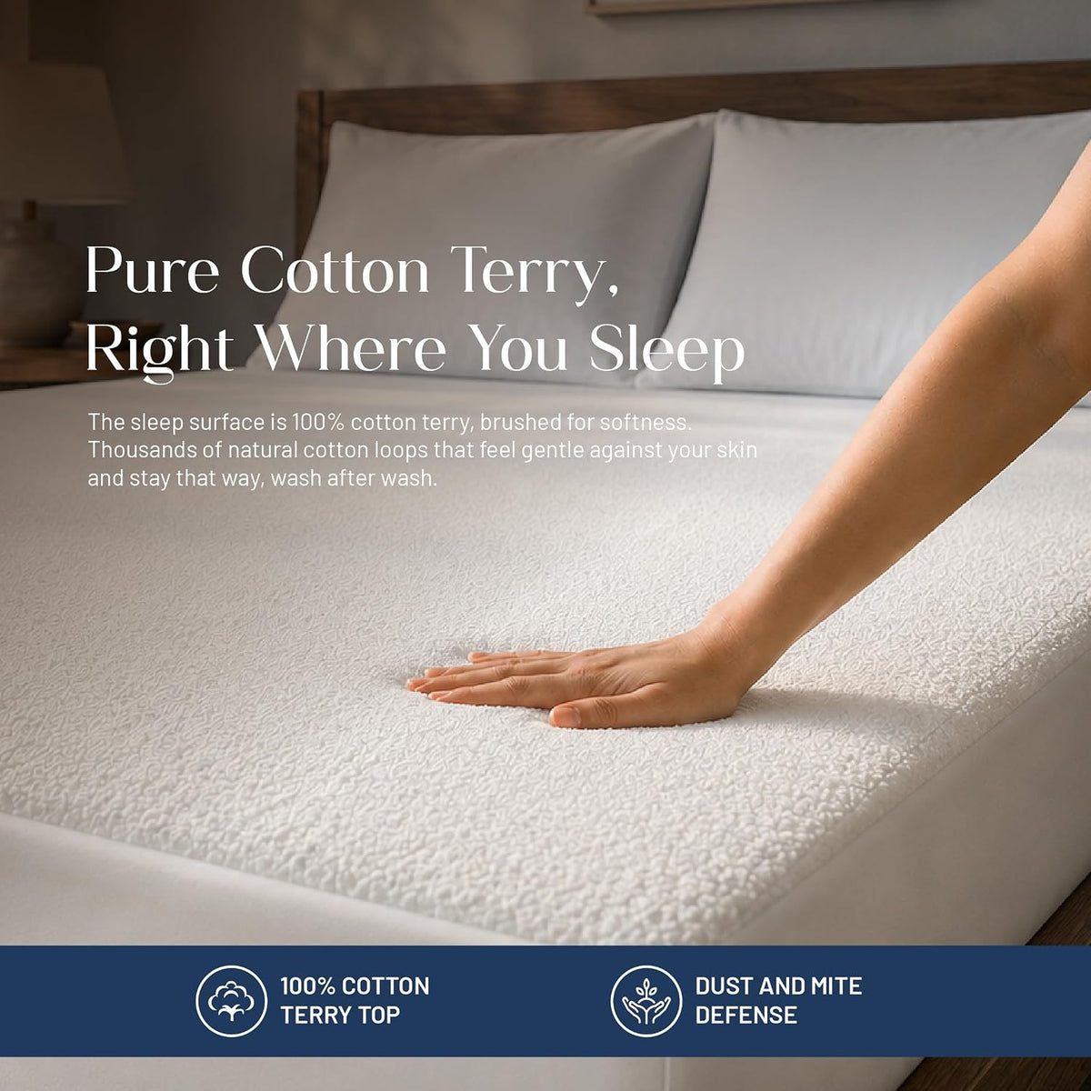 Waterproof Mattress Protector, Queen 80"x60" Size Fitted Mattress Cover