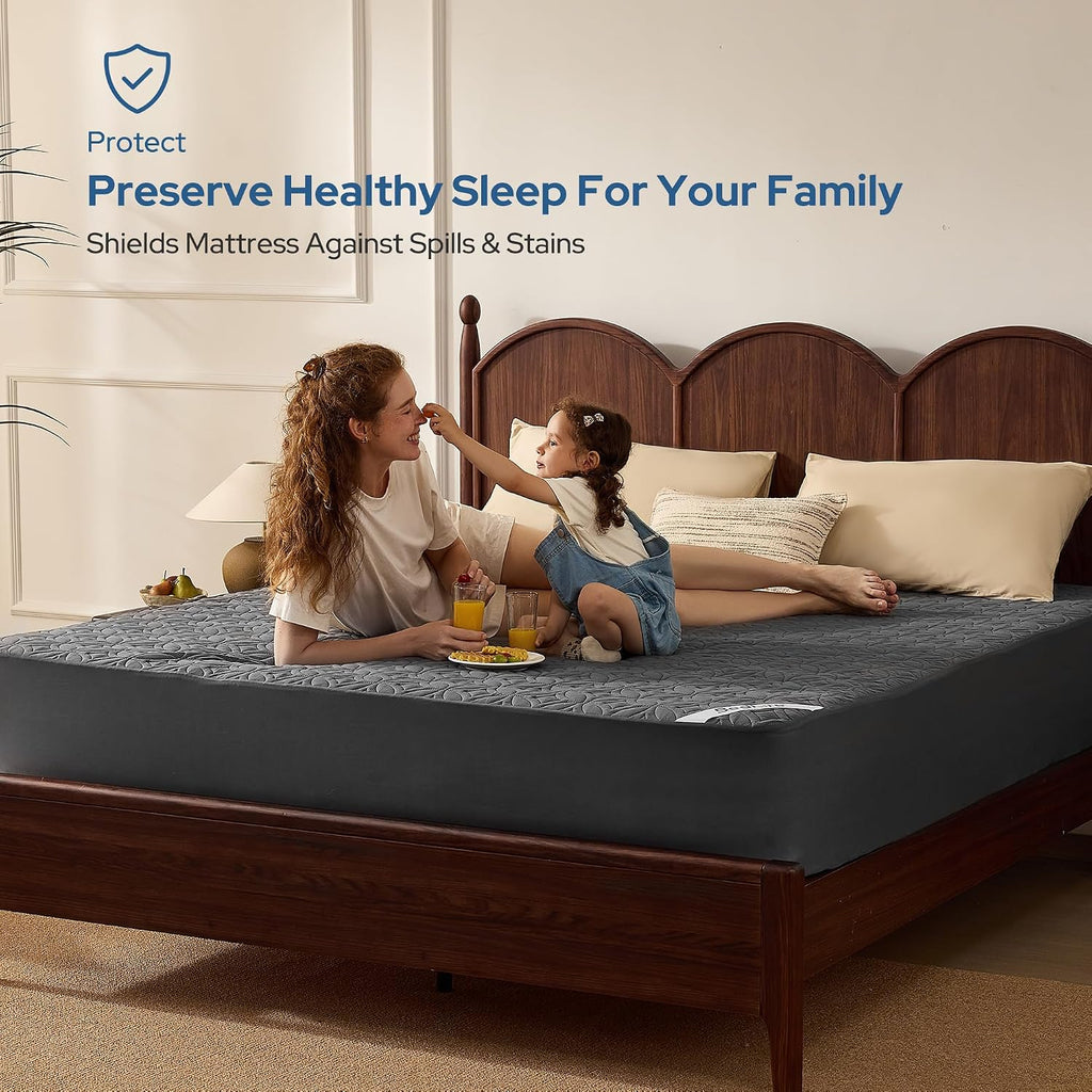 BEDLORE Waterproof Mattress Protector, King Size Mattress Pad