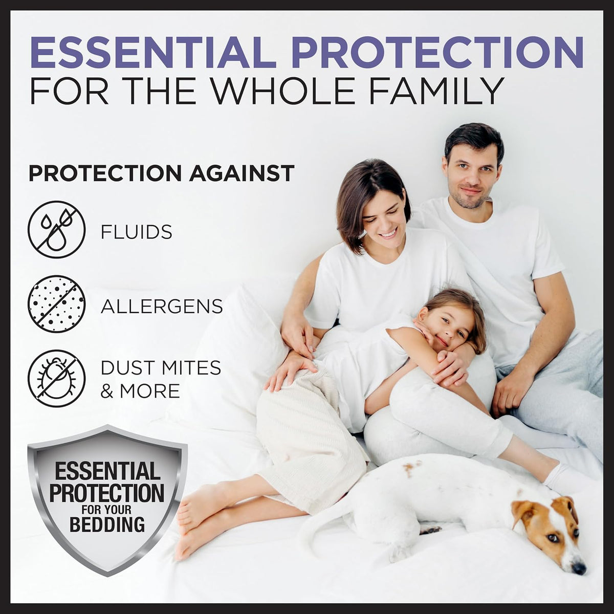 Protect-A-Bed Essential Waterproof Mattress Protector, Queen