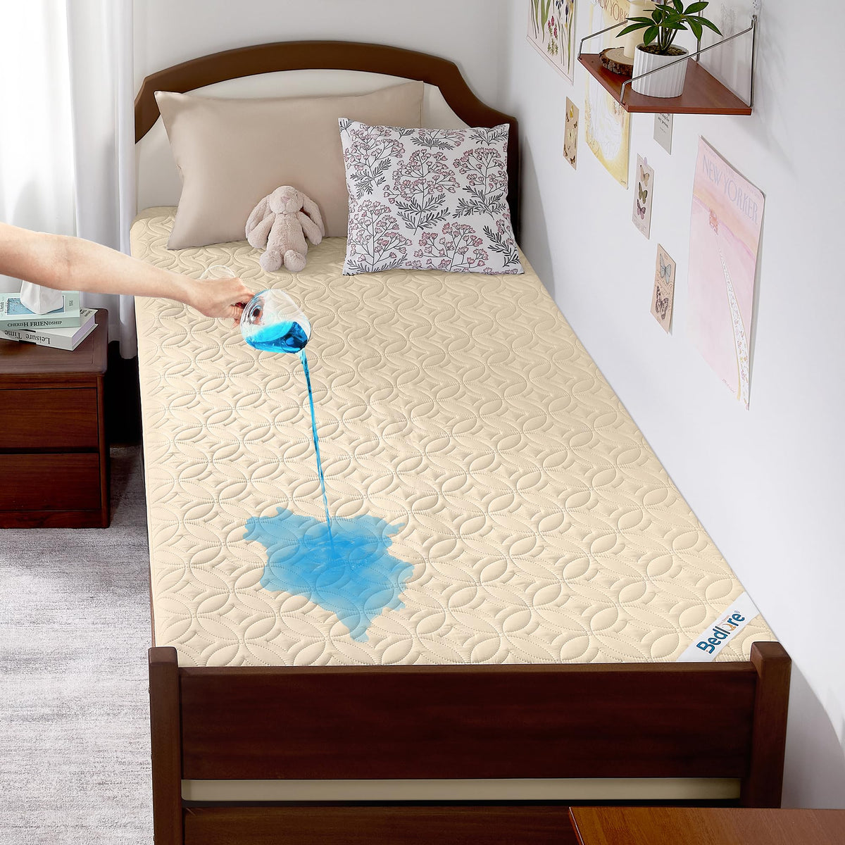 BEDLORE Waterproof Mattress Protector, King Size Mattress Pad