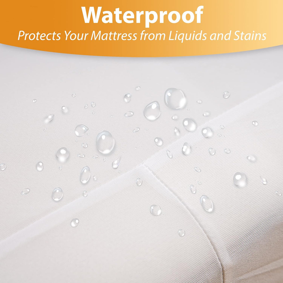 Waterproof Mattress Protector Queen Size - 6-Sided Zippered Mattress Encasement, Breathable Fabric Cover, Machine Washable, Fits Queen Mattress 60 x 80 Inches, Up to 16" Deep