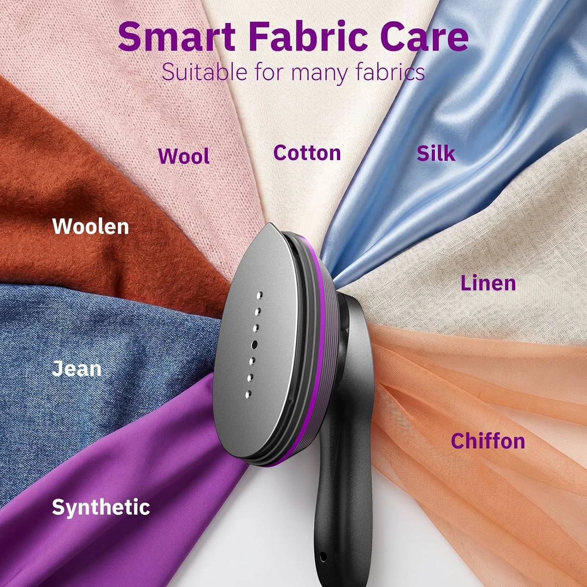 OGHom 2-in-1 Iron & Steamer for Clothes, Handheld Garment Wrinkle Remover