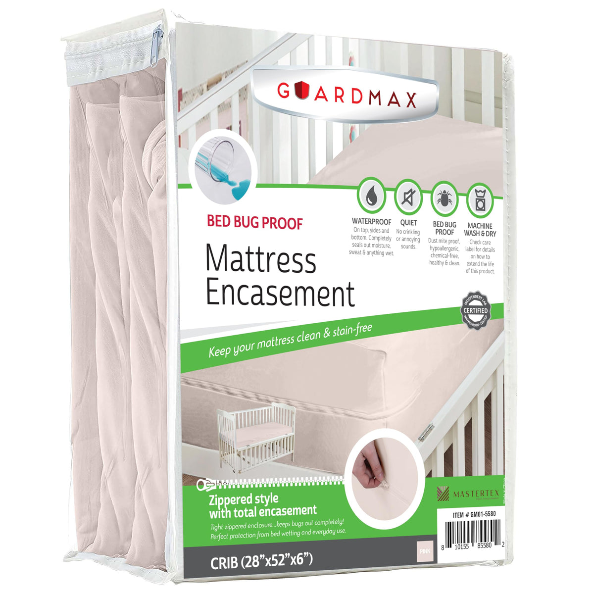 Guardmax Queen Mattress Protector Zippered, Bed Bug Mattress Cover