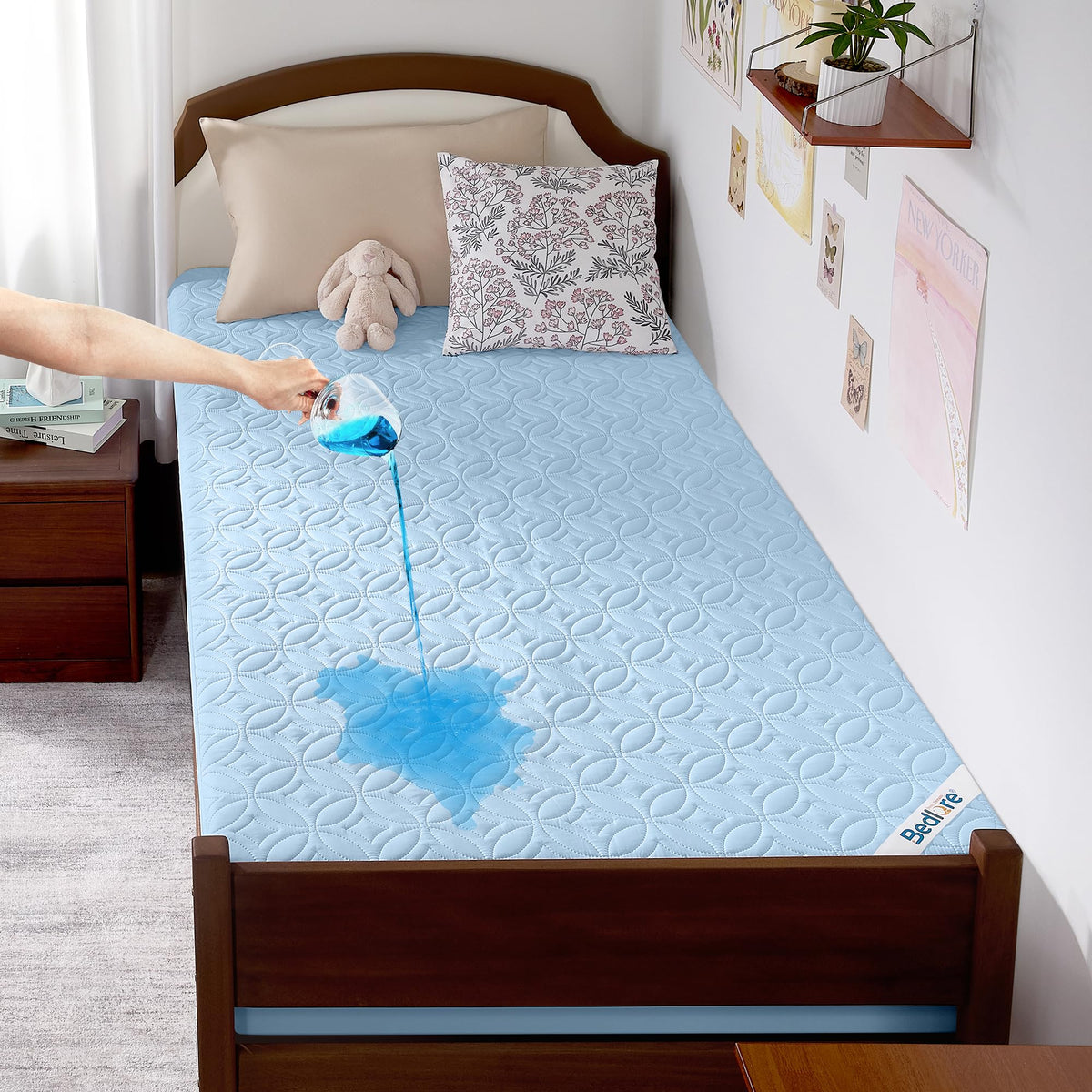 BEDLORE Waterproof Mattress Protector, King Size Mattress Pad
