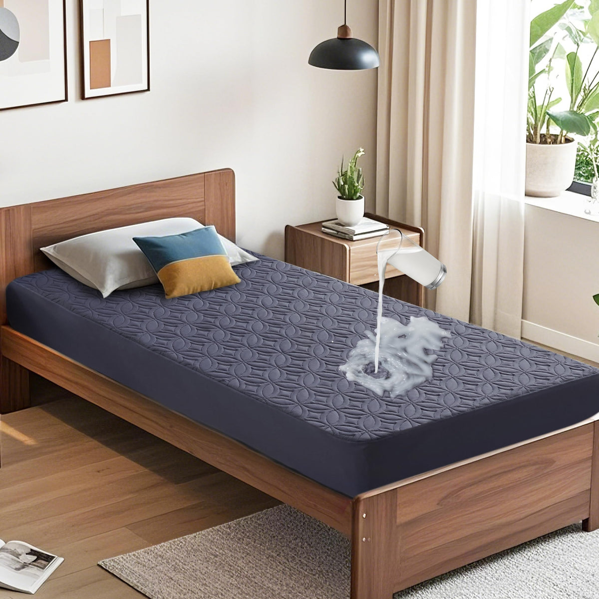 BEDLORE Waterproof Mattress Protector, King Size Mattress Pad