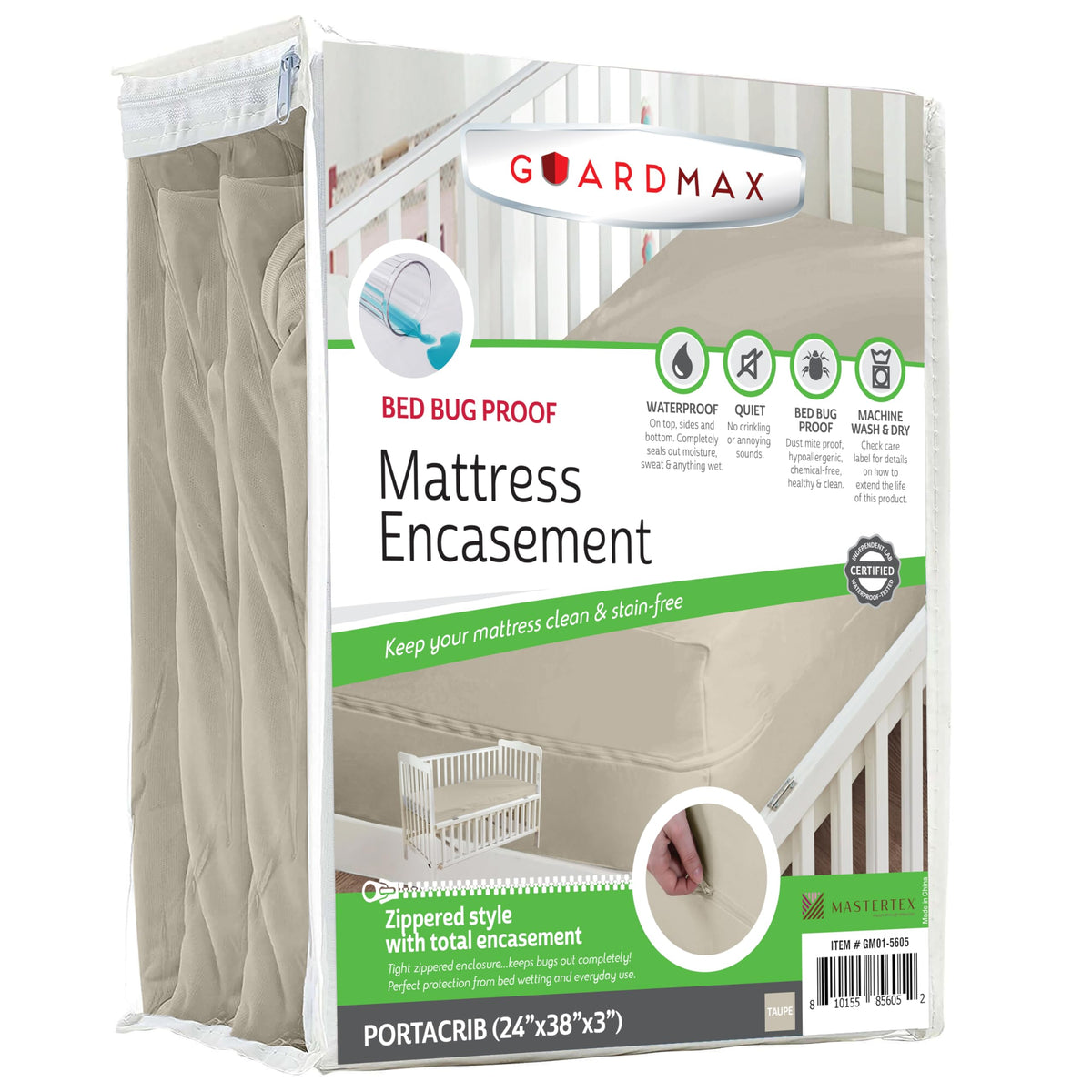 Guardmax Queen Mattress Protector Zippered, Bed Bug Mattress Cover