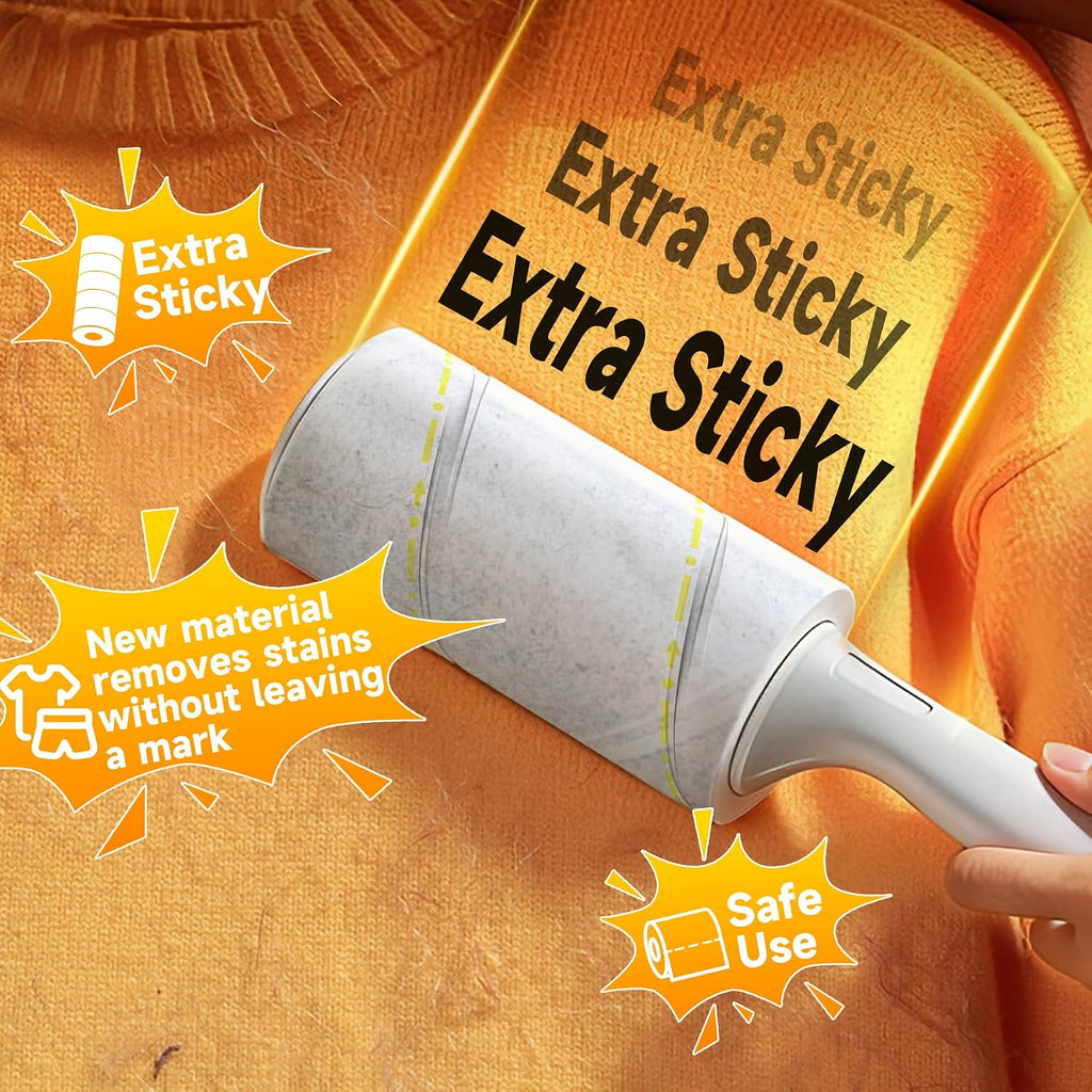 600 Sheets Extra Sticky Lint Roller for Pet Hair