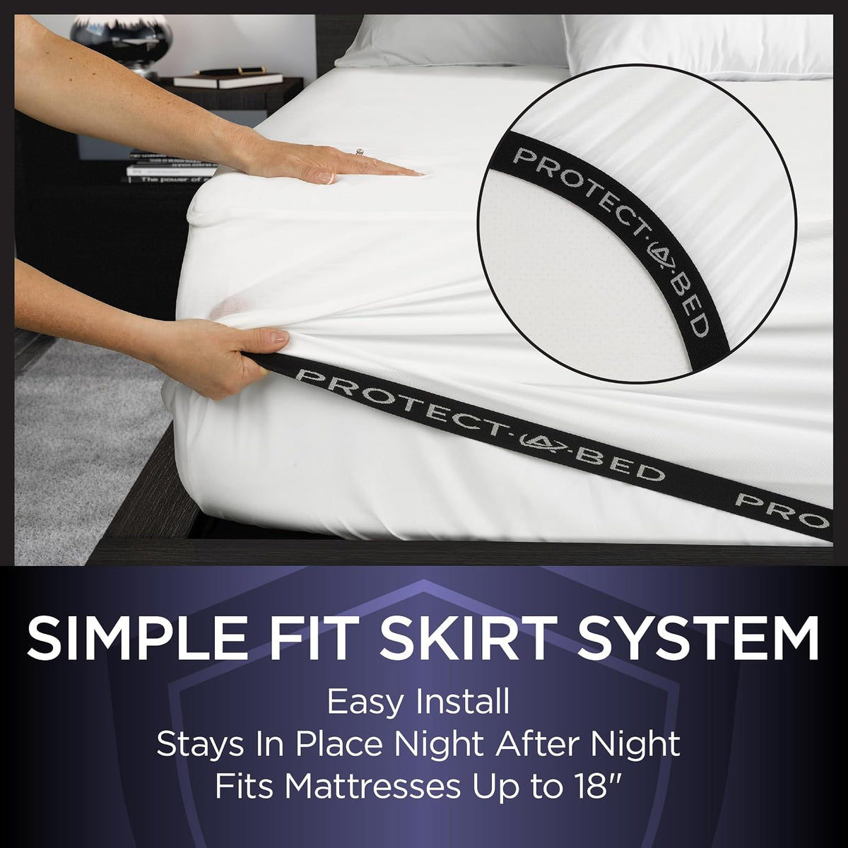 Protect-A-Bed Essential Waterproof Mattress Protector, Queen