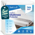 PlushDeluxe Waterproof Queen Mattress Protector, Terry Cotton