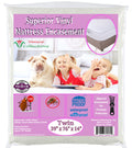 Superior Extra Heavy 8 Gauge Vinyl Mattress Protector Zippered Encasement Cover 100% Waterproof Twin White