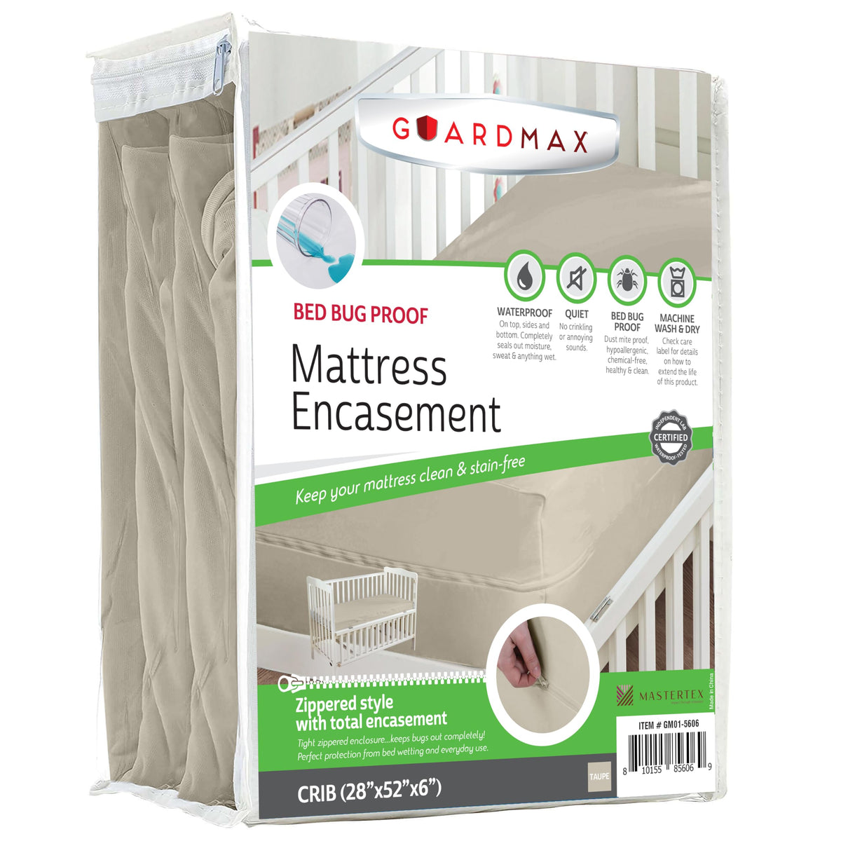 Guardmax Queen Mattress Protector Zippered, Bed Bug Mattress Cover