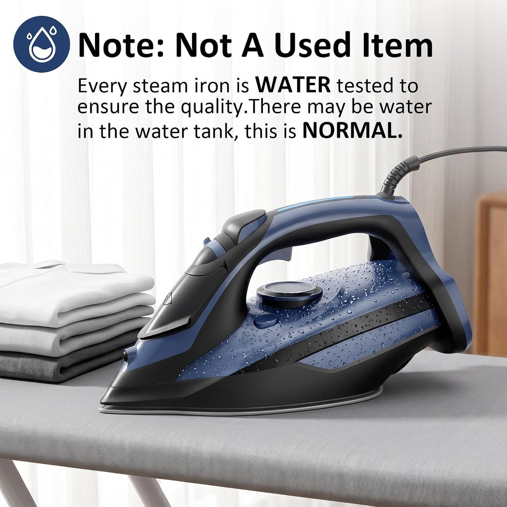 Steam Iron for Clothes 20s Fast Heating, Iron for Vertical Steaming