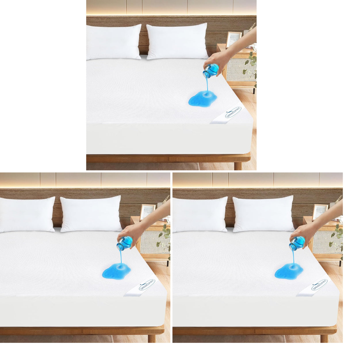Full Size Mattress Protector Waterproof,Absorbent Fitted Sheet