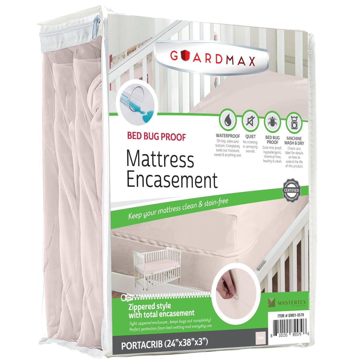 Guardmax Queen Mattress Protector Zippered, Bed Bug Mattress Cover
