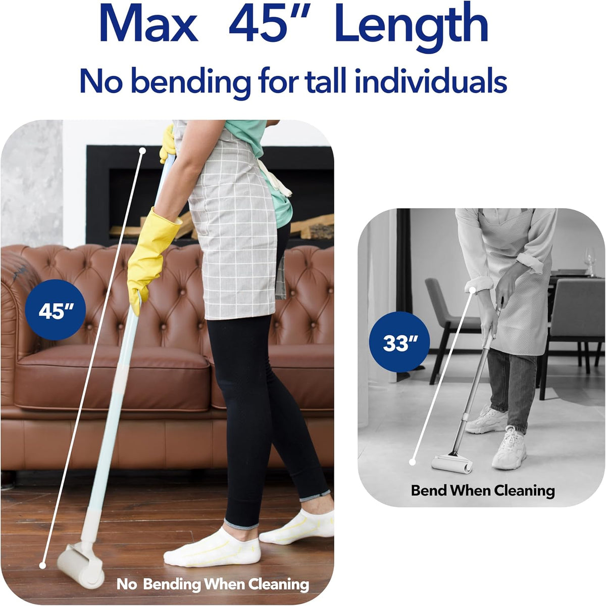 Large Lint Roller for Furniture, 9.45'' Rollers for Floor, 360 Sheets