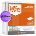 HOSPITOLOGY PRODUCTS Mattress Encasement - Zippered Bed Bug Dust Mite Proof Hypoallergenic - Sleep Defense System - Queen - Waterproof - Stretchable - Standard 12" Depth - 60" W x 80" L